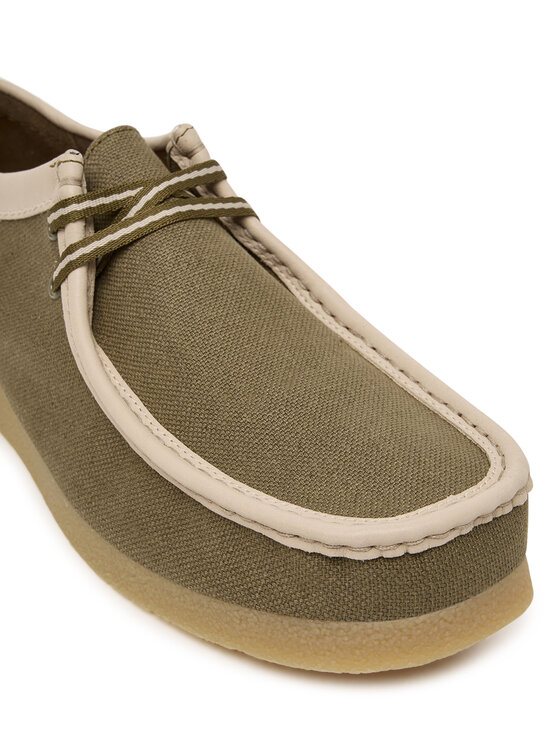 Clarks Clarks Polobotky Wallabee EVO 26186172 Zelená