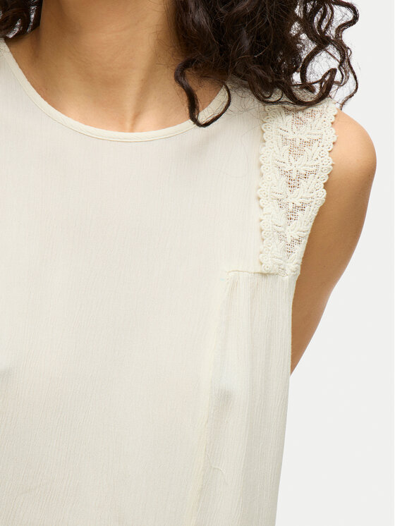 Vila Vila Bluza Pernillu 14105237 Bež Loose Fit