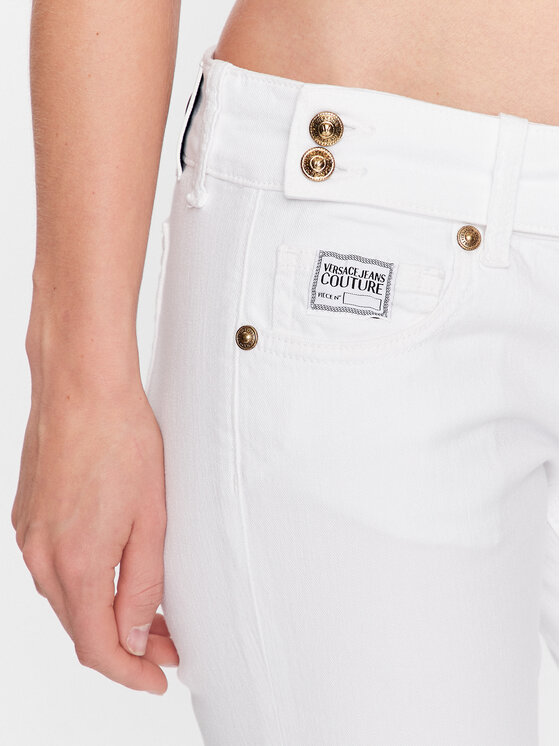 Versace Jeans Couture Versace Jeans Couture Jeans hlače 74HAB505 Bela Regular Fit