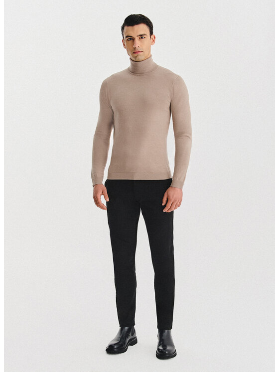 Pako Lorente Pako Lorente Sweter P25WB-2X-025 Beżowy Classic Fit