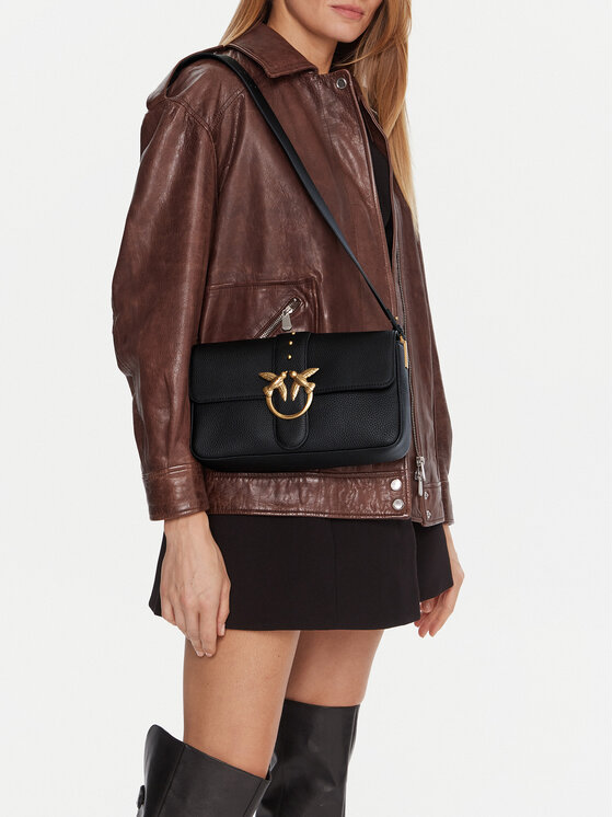 PINKO PINKO Handtasche Love One Classic Slouchy Fl PLTT 104524 A2OX Schwarz