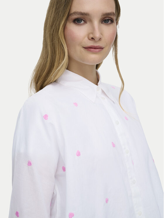 ONLY ONLY Koszula 15283743 Biały Box Fit