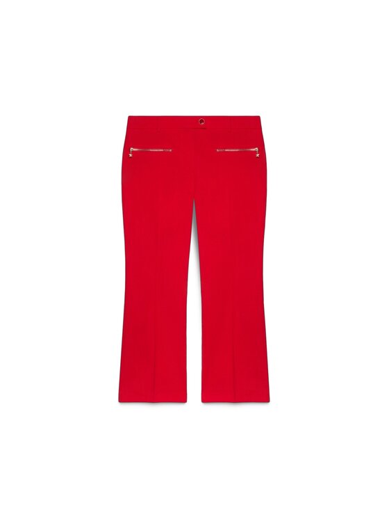 Fiorella Rubino Fiorella Rubino Spodnie materiałowe P707L002398N016 Czerwony Flare Fit