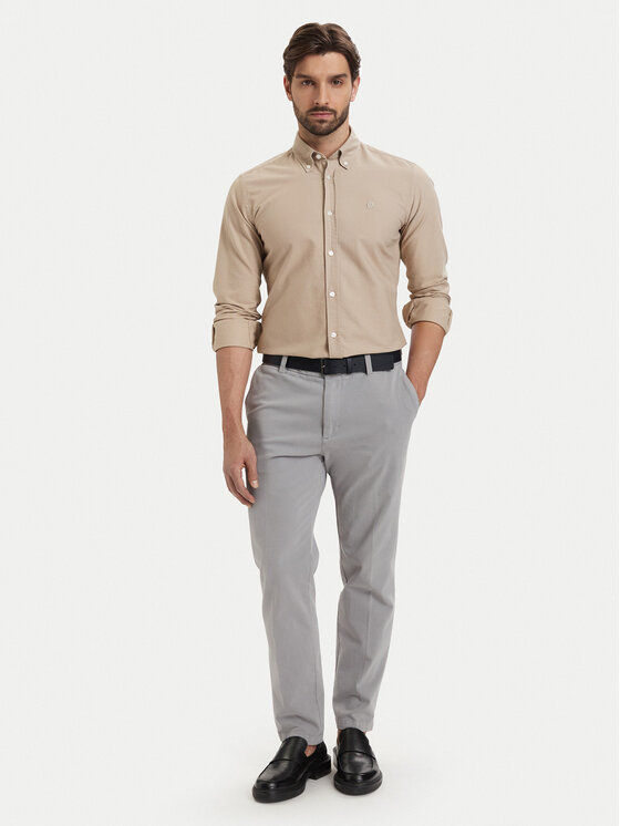 BOSS BOSS Koszula H-Roan 50555920 Beżowy Slim Fit