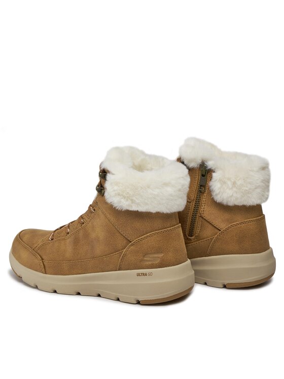 Skechers Skechers Šnurovacia obuv Glacial Ultra Cozyly 144178/CSNT Hnedá