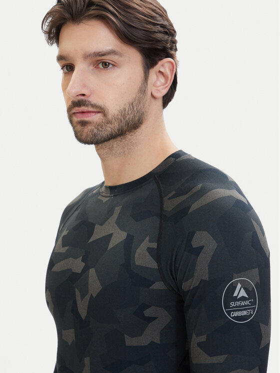 Surfanic Surfanic Верхня термоактивна білизна SWE1604 Зелений Slim Fit