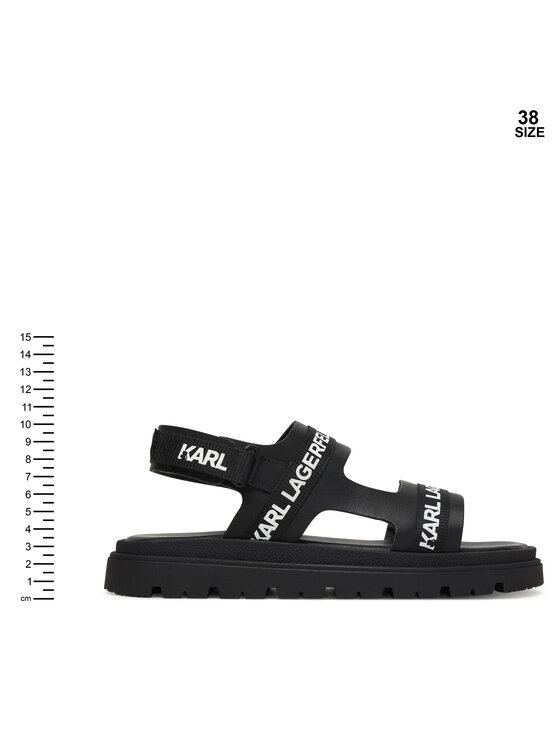 KARL LAGERFELD KARL LAGERFELD Сандали Z31176 S Черен