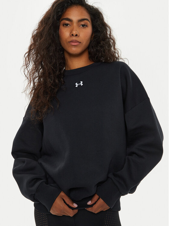 Under Armour Under Armour Μπλούζα UA Rival Fleece 1386463 Μαύρο Oversize