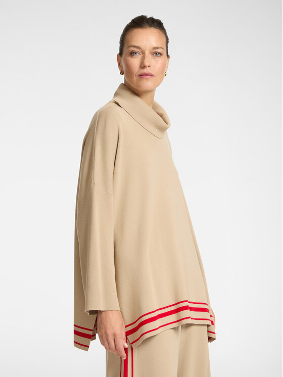 Elena Mirò Elena Mirò Cardigan S735E003446N0A1 Écru A-Line Fit