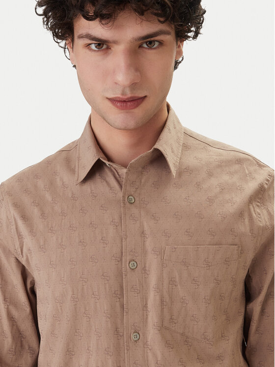 Guess Guess Camicia M6GH18 W1713 Grigio Regular Fit