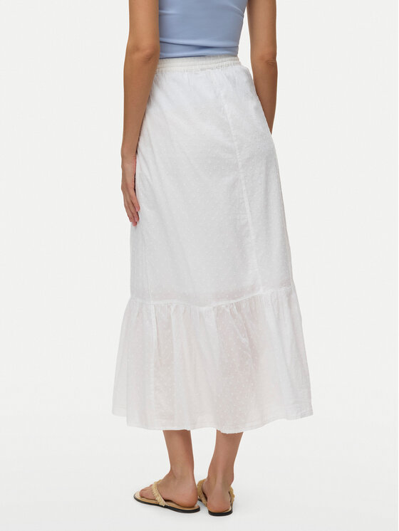 Vero Moda Vero Moda Φούστα midi Vmtrine 10343485 Λευκό Regular Fit