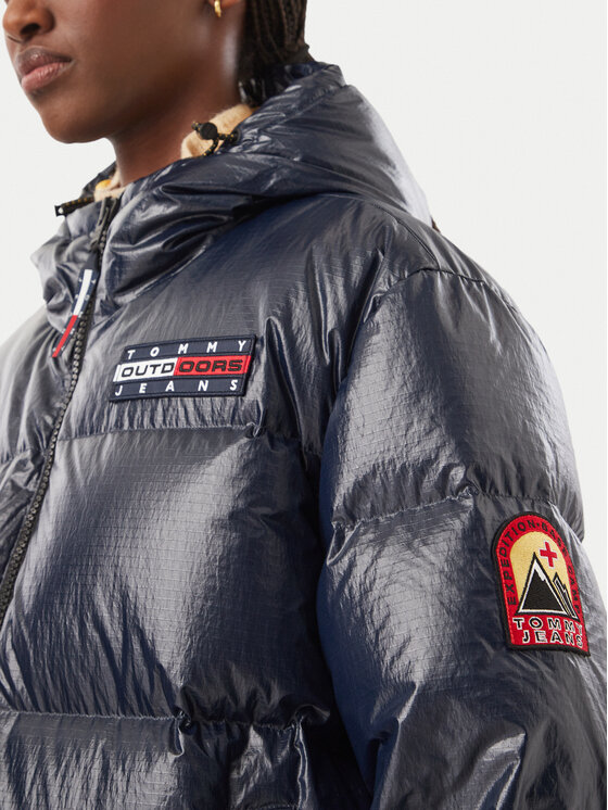 Tommy Jeans Tommy Jeans Пухено яке Alaska DW0DW23802 Тъмносин Oversize