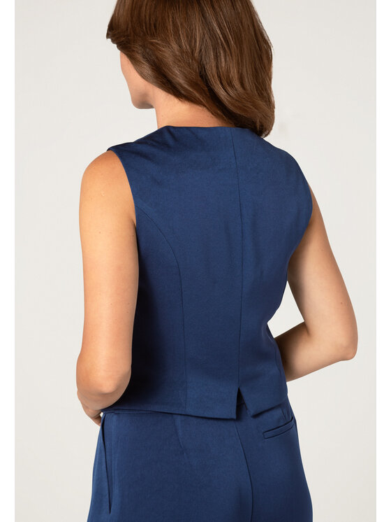 QUIOSQUE QUIOSQUE Sako FELICIA VEST NAVY Tmavomodrá Regular Fit