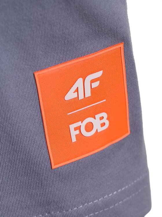 4F 4F T-Shirt FOB SUMMER Czarny Regular Fit