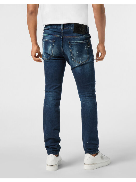 PHILIPP PLEIN PHILIPP PLEIN Jeansy 25869 Niebieski Straight Leg