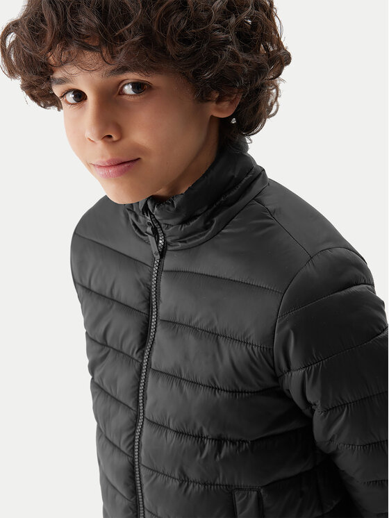 4F 4F Kevad-sügis jope 4FJWSS24TDJAM344 Must Regular Fit