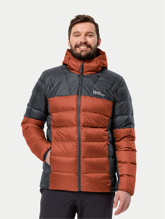 Jack Wolfskin Pernata Jakna Nebelhorn Down Hoody 1207141 Crvena Regular Fit