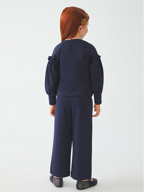 Completo felpa e pantaloni di tessuto 5752 Blu