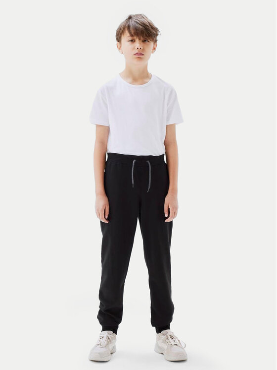 NAME IT NAME IT Παντελόνι φόρμας Bru Noos 13153665 Μαύρο Regular Fit