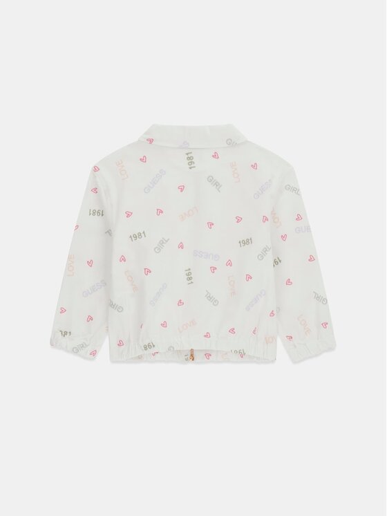 Guess Kids Guess Kids Bunda pro přechodné období 182598 Bílá Classic Fit