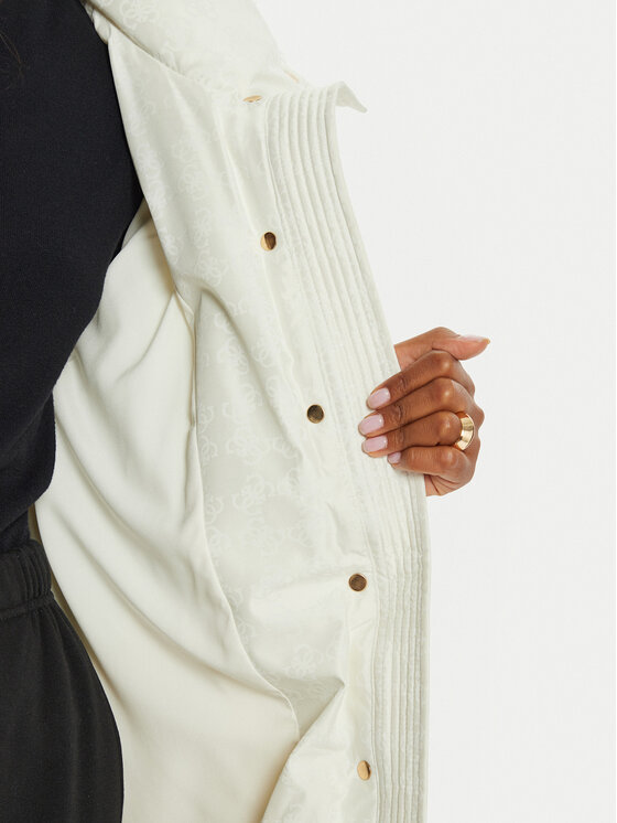 Guess Guess Zimní bunda V4BL01 WGLW2 Écru Regular Fit