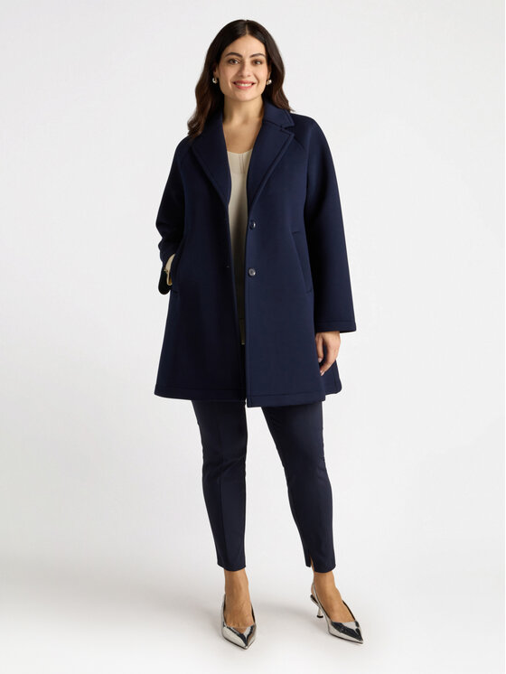 Fiorella Rubino Fiorella Rubino Cappotto 0818L000043N0Z4 Blu A-Line Fit