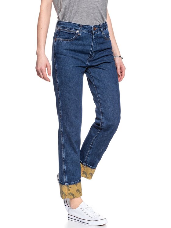 Wrangler Wrangler Jeansy RETRO BOYFRIEND Niebieski Loose Fit