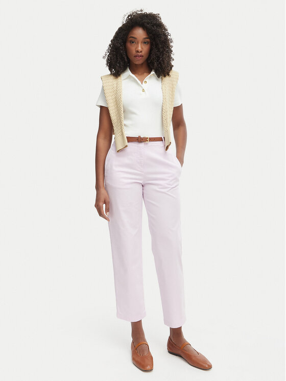 Tommy Hilfiger Tommy Hilfiger Chino-püksid WW0WW49647 Helelilla Slim Fit