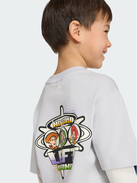 adidas adidas Bluzka Adidas Pixar Toy Story T-Shirt KS3945 Szary Loose Fit