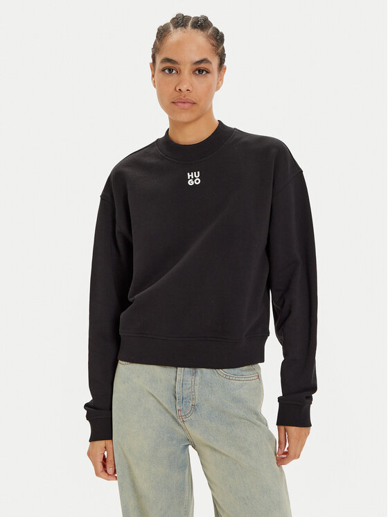 HUGO Hugo Felpa Daxandria 50527463 Nero Relaxed Fit