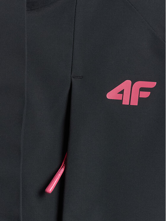 4F 4F Kurtka wielofunkcyjna TREKKING Czarny Regular Fit