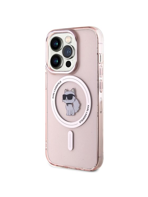 KARL LAGERFELD KARL LAGERFELD Etui na telefon IML Choupette MagSafe Różowy