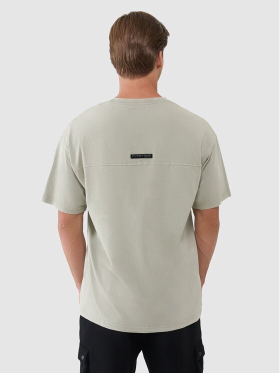 4F 4F T-Shirt 4FWSS25TTSHM1961-44S Zielony Oversize