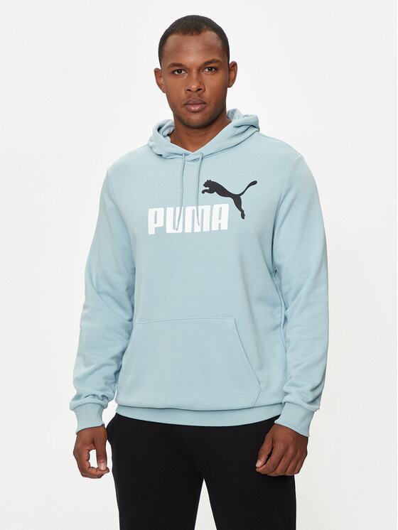 Puma Felpa Ess Col Big Logo 586765 Blu Regular Fit Modivo