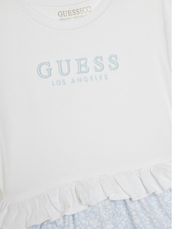 Guess Guess Vsakodnevna obleka K5GK08 K6YW4 Bela Regular Fit