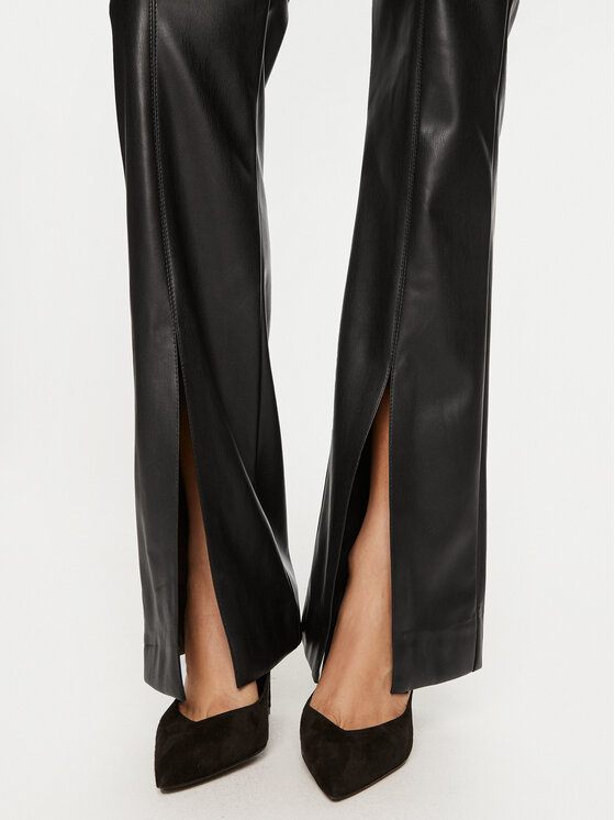 Gaudi Gaudi Hose aus Kunstleder 421FD28002 Schwarz Slim Fit