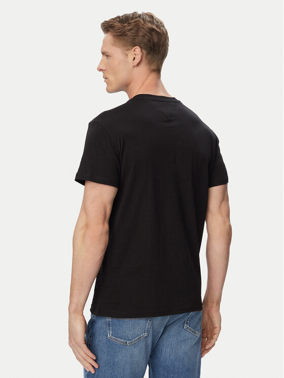 Tommy Jeans Tommy Jeans Majica Graphic DM0DM23376 Črna Slim Fit
