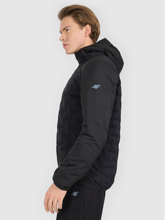 4F 4F Kurtka wielofunkcyjna HALNY Czarny Slim Fit