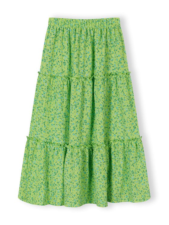 minoti minoti Spódnica maxi 30SKIRT150 Zielony Regular Fit