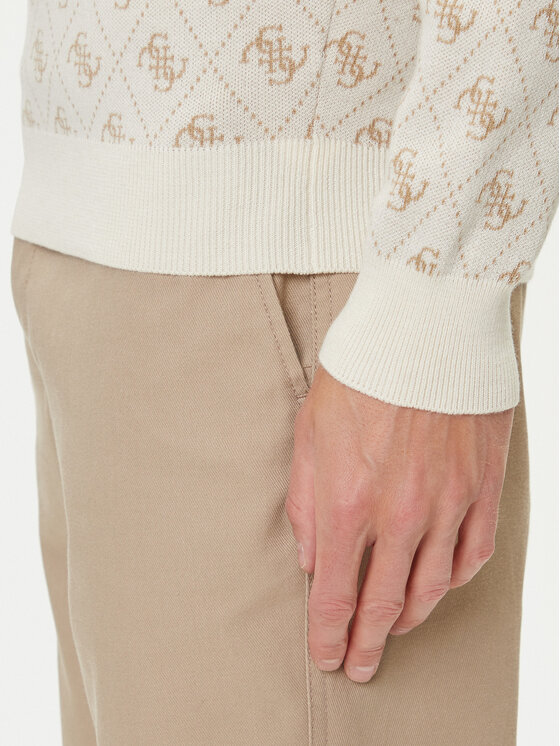 Guess Guess Πουλόβερ M5YR10 Z3OE2 Εκρού Regular Fit