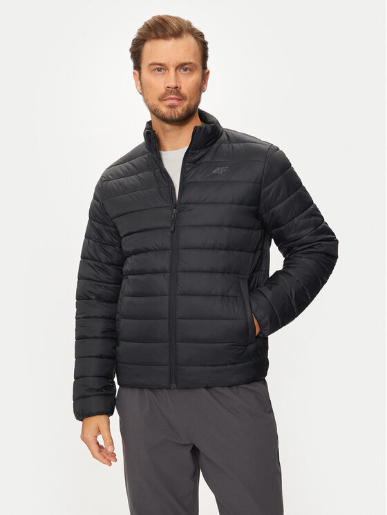 4F 4F Zimní bunda 4FWAW24TDJAM483 Černá Regular Fit