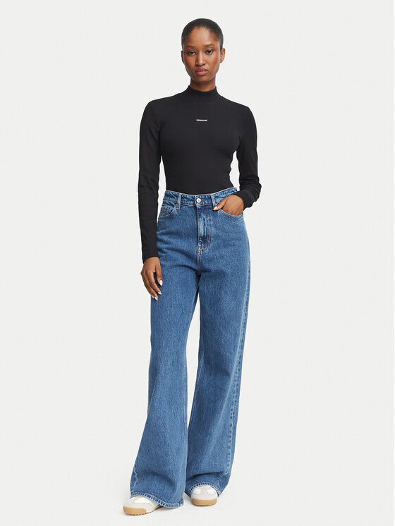 Guess Jeans Guess Jeans Blusa W6BP06 K5471 Nero Slim Fit
