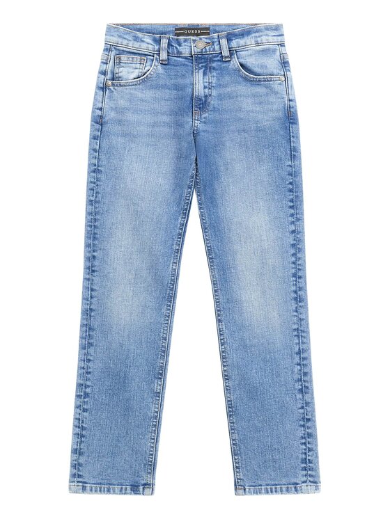 Guess Kids Guess Kids Kalhoty z materiálu 161645 Modrá Regular Fit