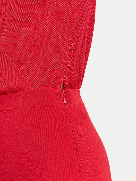 Elisabetta Franchi Elisabetta Franchi Kokteilikleit AM-19S-66E2-V500 Punane Slim Fit