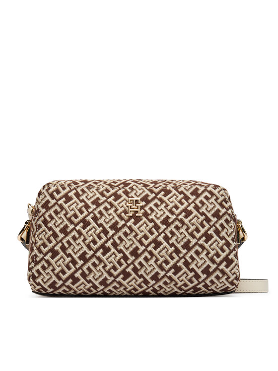 Tommy Hilfiger Tommy Hilfiger Τσάντα Th Grace Camera Bag Jacquard AW0AW18864 Καφέ