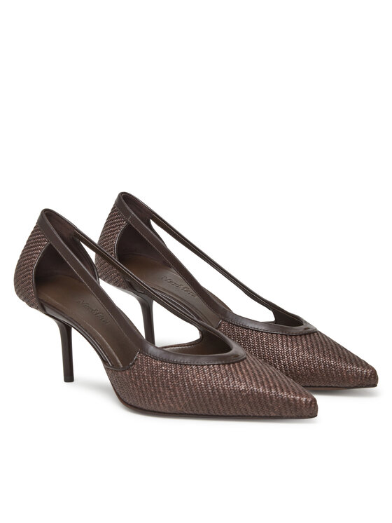 Max Mara Max Mara Szpilki Strawpump 2514521312600 Brązowy
