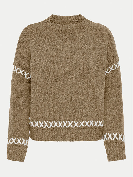 ONLY ONLY Sweater Amanda 15330089 Barna Regular Fit