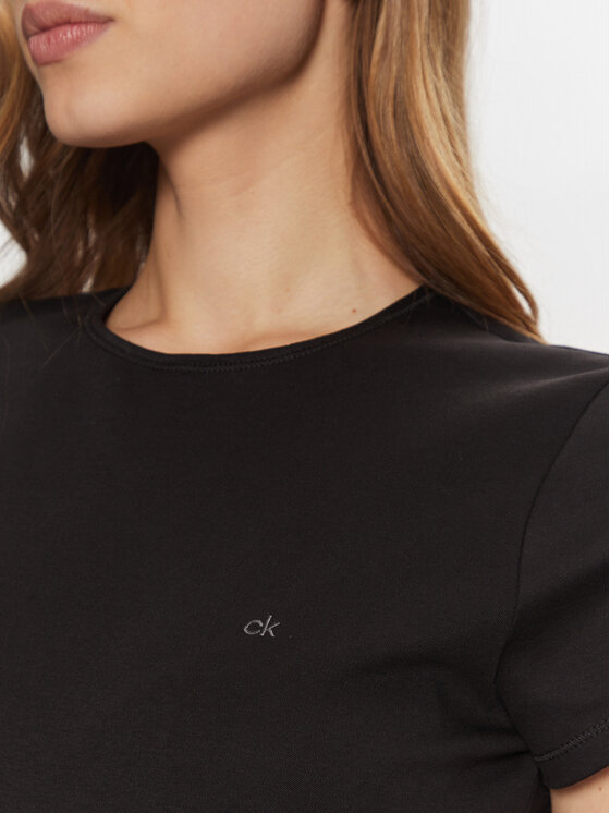 Calvin Klein Calvin Klein Тишърт K20K208049 Черен Slim Fit