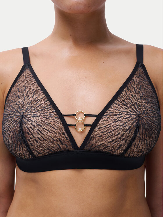 Chantelle Chantelle Σουτιέν Bralette Pearl C01RPF Μαύρο