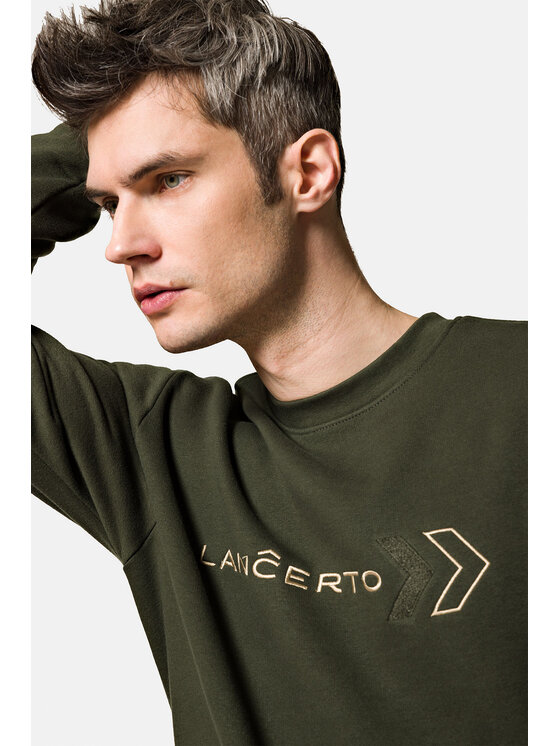Lancerto Lancerto Bluza Brewer BL073222000027 Zielony Regular Fit